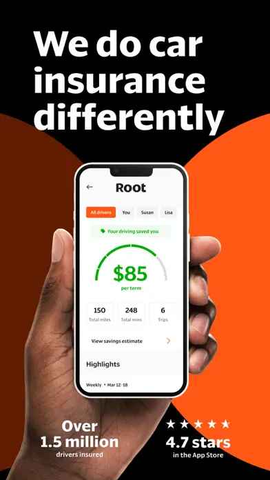 Root: Better car insurance app screenshot 1
