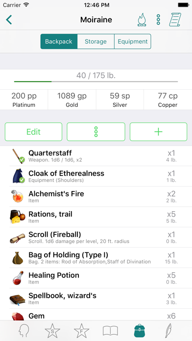 RPG Scribe Pathfinder & 3.5e app screenshot 2