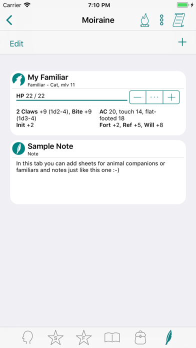 RPG Scribe Pathfinder & 3.5e app screenshot 4