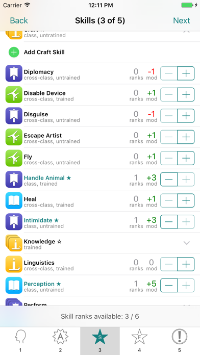 RPG Scribe Pathfinder & 3.5e app screenshot 6