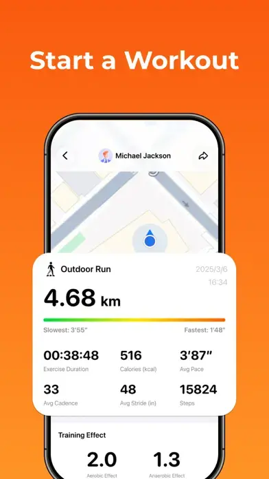 Runmefit app screenshot 2