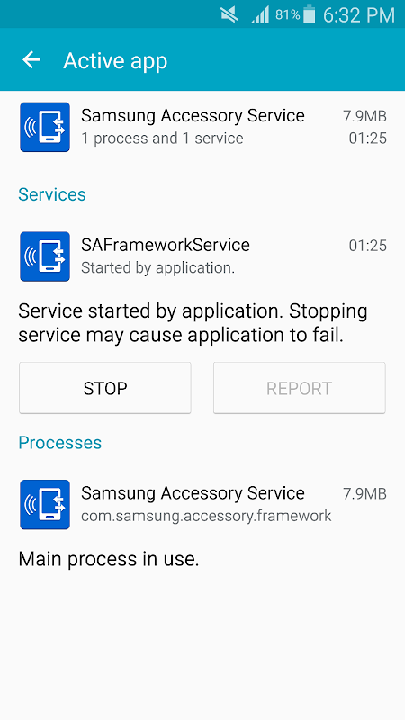 Samsung Accessory Service app screenshot 3