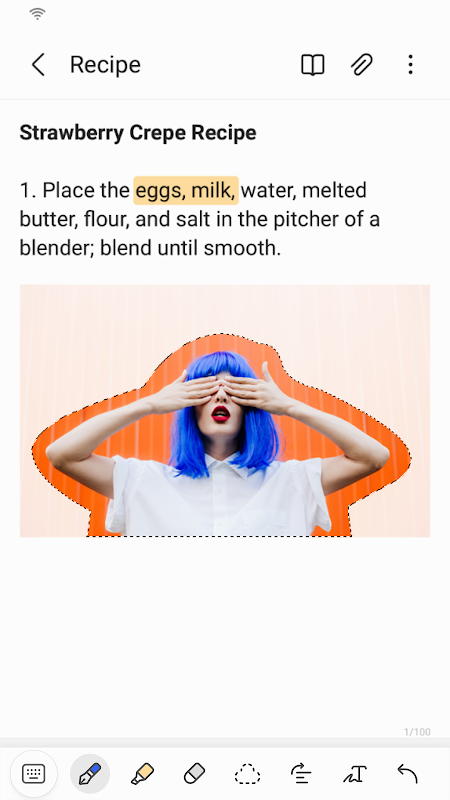 Samsung Notes app screenshot 2