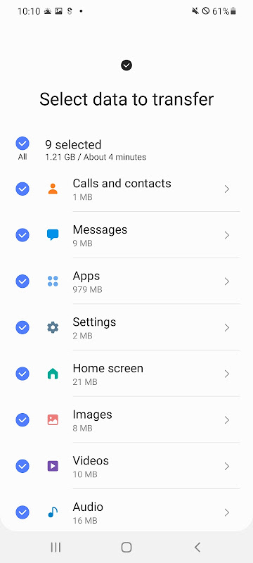 Samsung Smart Switch Mobile app screenshot 3