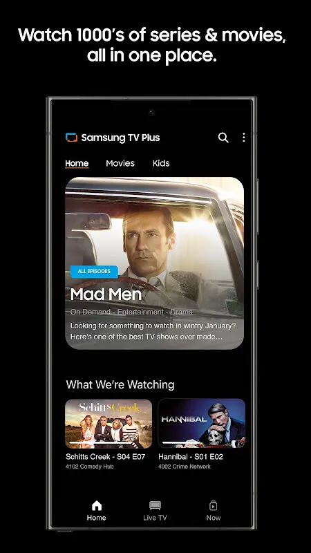 Samsung TV Plus-Live TV&Movies app screenshot 1