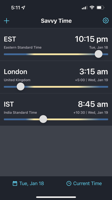 Savvy Time app screenshot 1