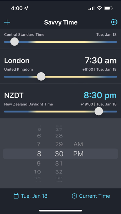 Savvy Time app screenshot 2