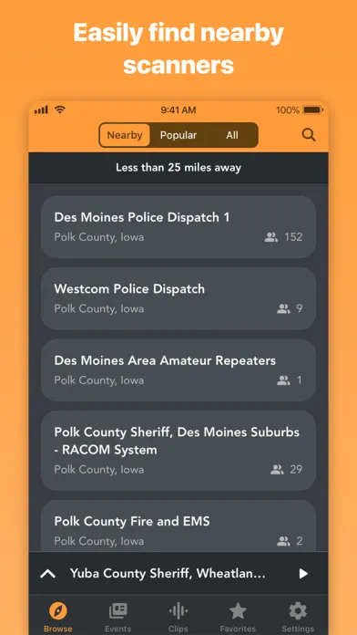 Scanner Radio Pro – Fire and Police Scanner app screenshot 3