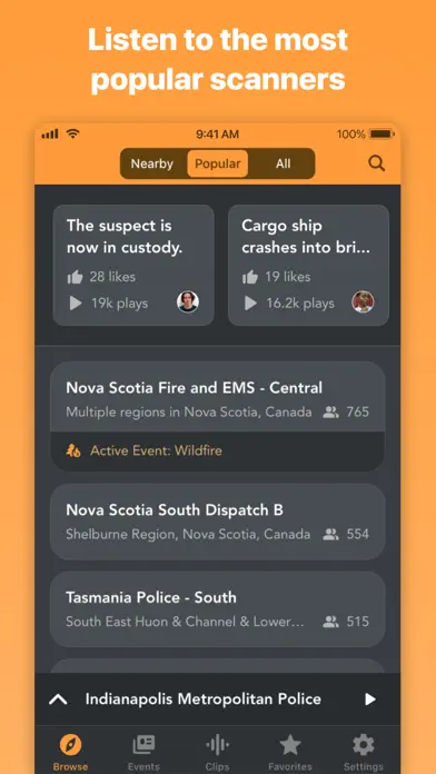 Scanner Radio Pro – Fire and Police Scanner app screenshot 4