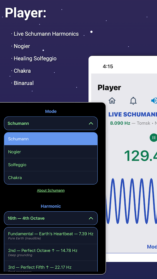 Schumann Resonance app screenshot 6