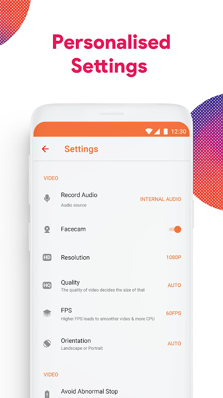 Screen Recorder – Vidma Record app screenshot 3