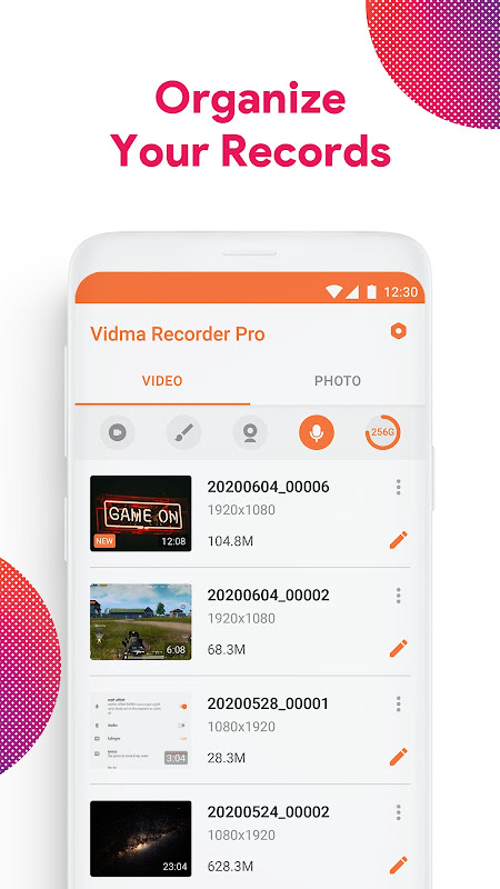 Screen Recorder – Vidma Record app screenshot 4