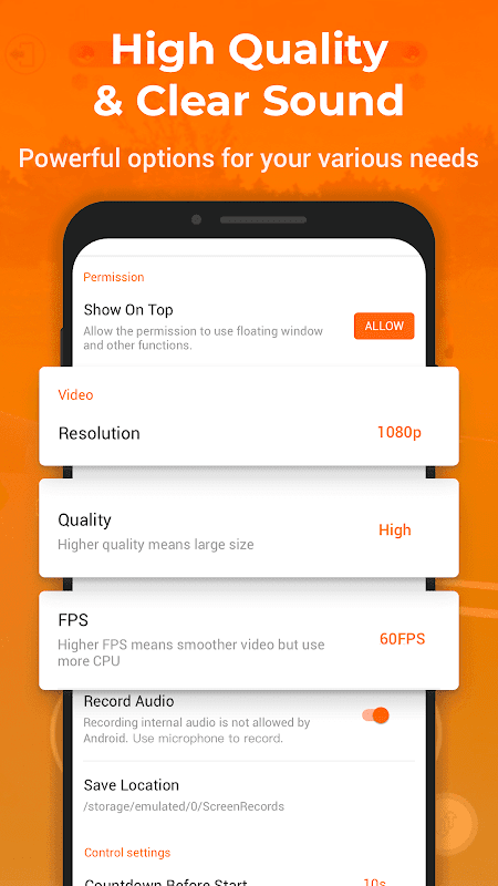 Screen Recorder – XRecorder app screenshot 1