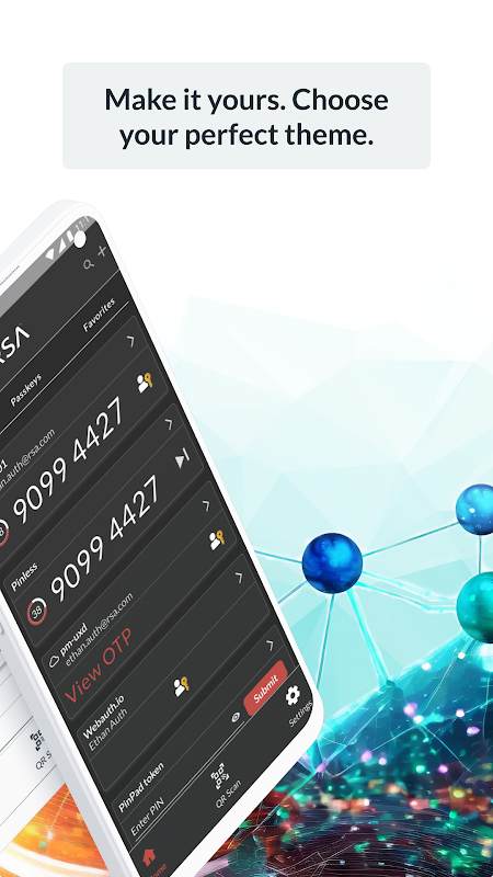RSA Authenticator (SecurID) app screenshot 2