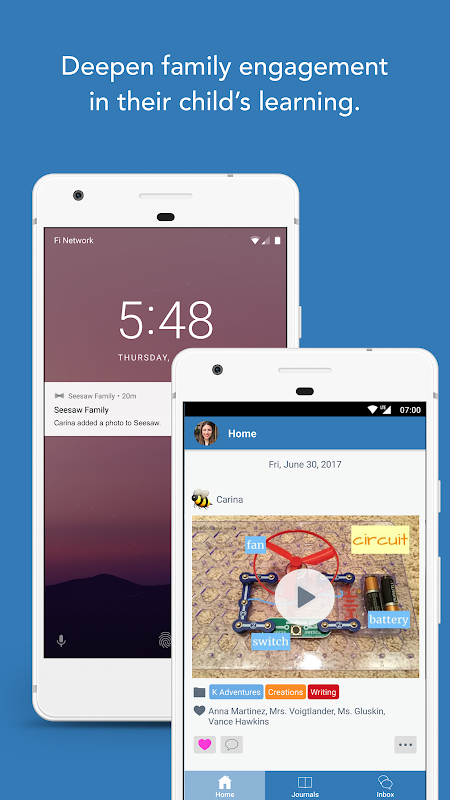 Seesaw app screenshot 1