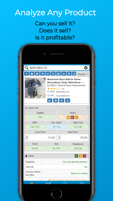 SellerAmp – SAS app screenshot 1
