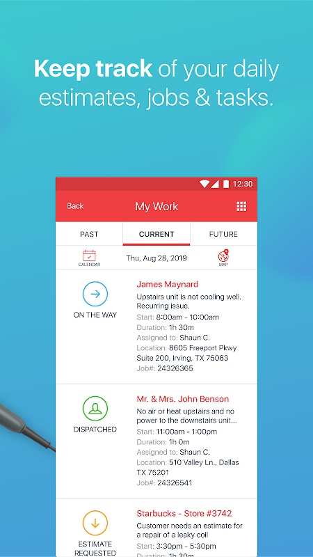 Service Fusion app screenshot 3