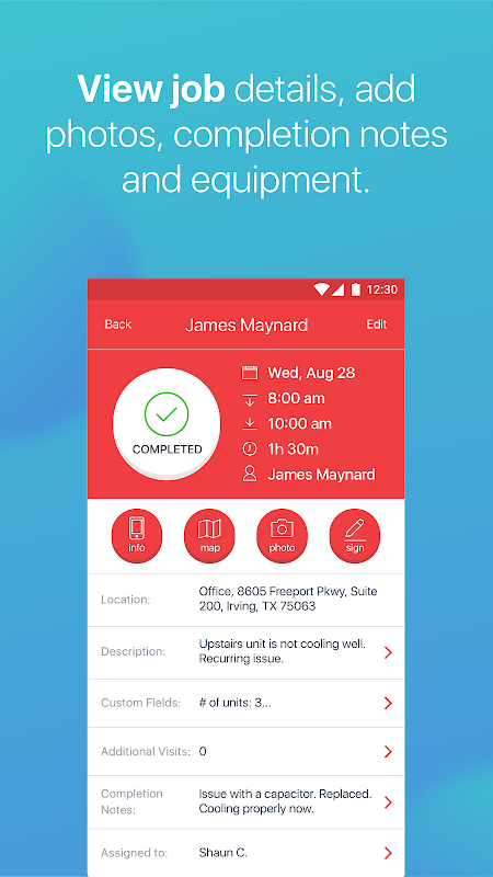 Service Fusion app screenshot 4
