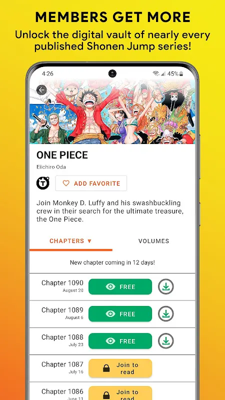 Shonen Jump Manga & Comics app screenshot 3