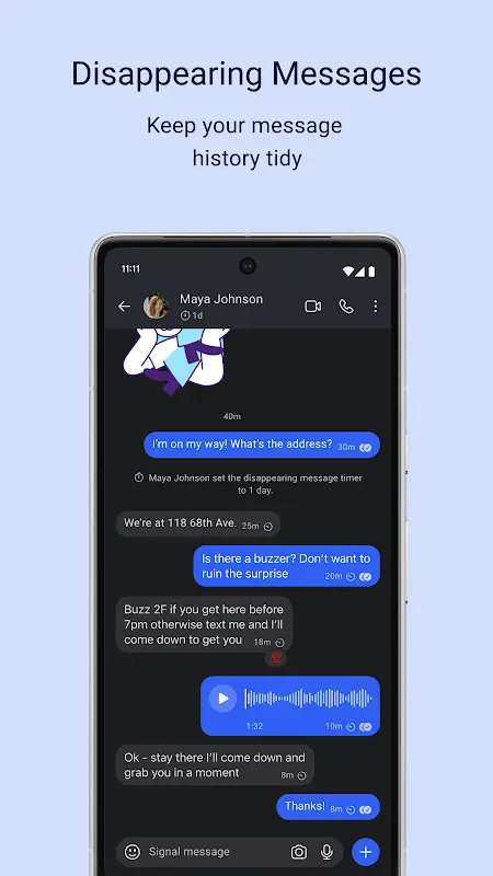 Signal Private Messenger app screenshot 1