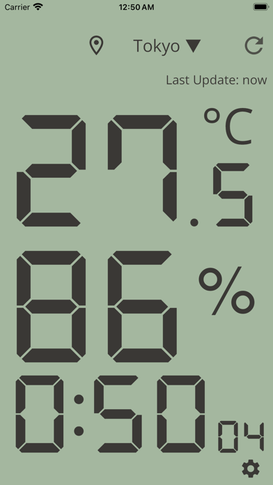 Simple thermometer app screenshot 1