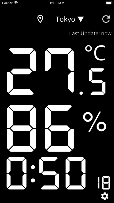Simple thermometer app screenshot 2