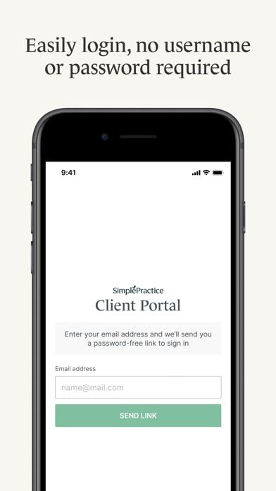 SimplePractice Client Portal app screenshot 3