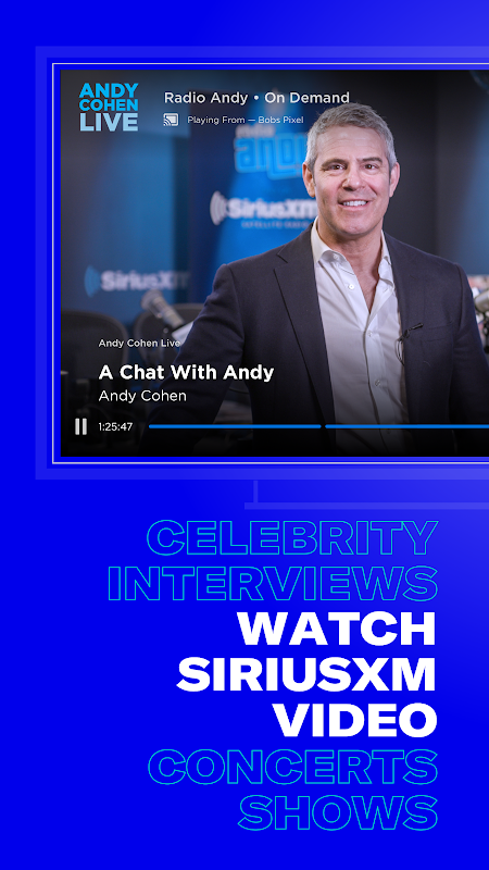 SiriusXM app screenshot 1