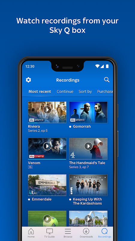 Sky Go app screenshot 3