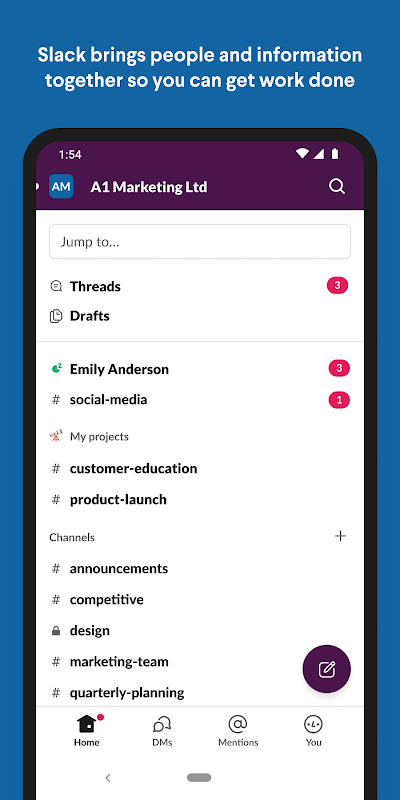 Slack app screenshot 3