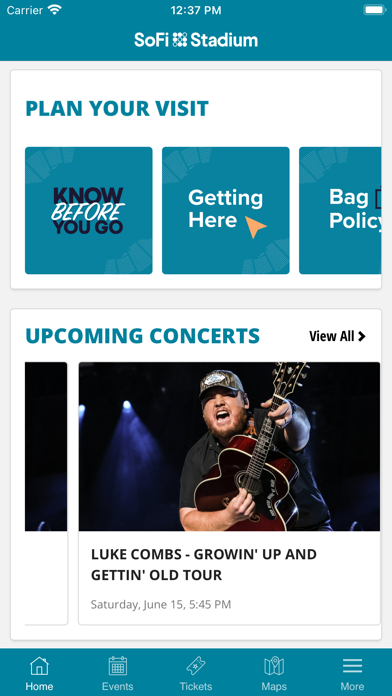 SoFi Stadium app screenshot 2