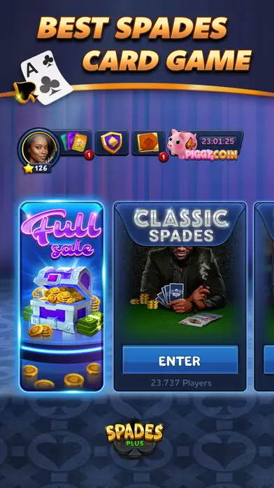 Spades Plus – Card Game app screenshot 1