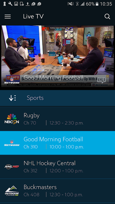 Spectrum TV app screenshot 1