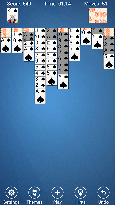 Spider Solitaire app screenshot 5