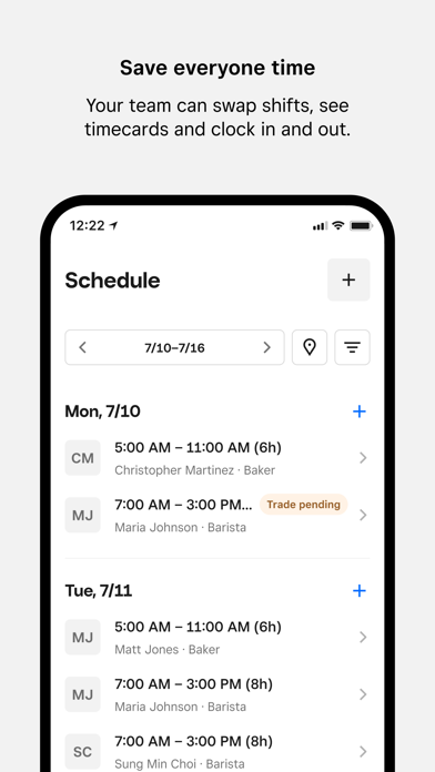 Square Team app screenshot 5