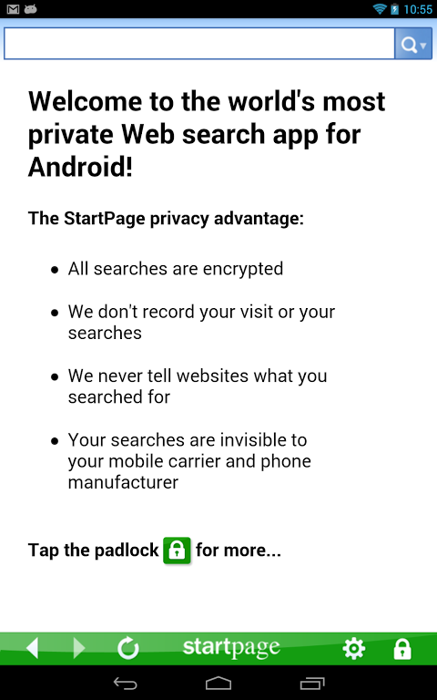 Startpage Private Search app screenshot 2