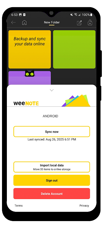 WeeNote Notes and Widget app screenshot 5