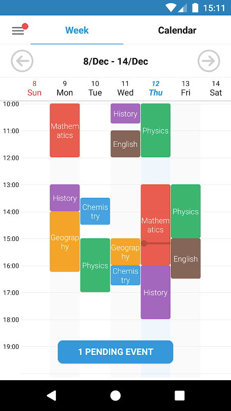 Student Calendar – Timetable app screenshot 3