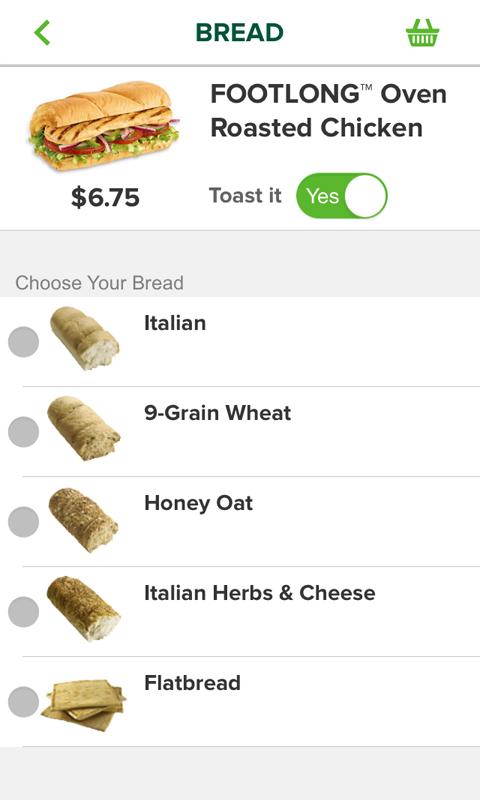 Subway® app screenshot 4