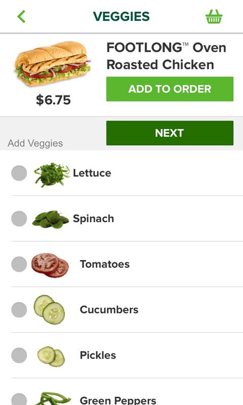 Subway® app screenshot 5