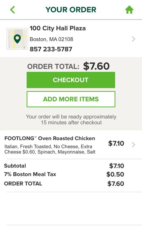 Subway® app screenshot 6