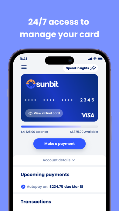 Sunbit app screenshot 1
