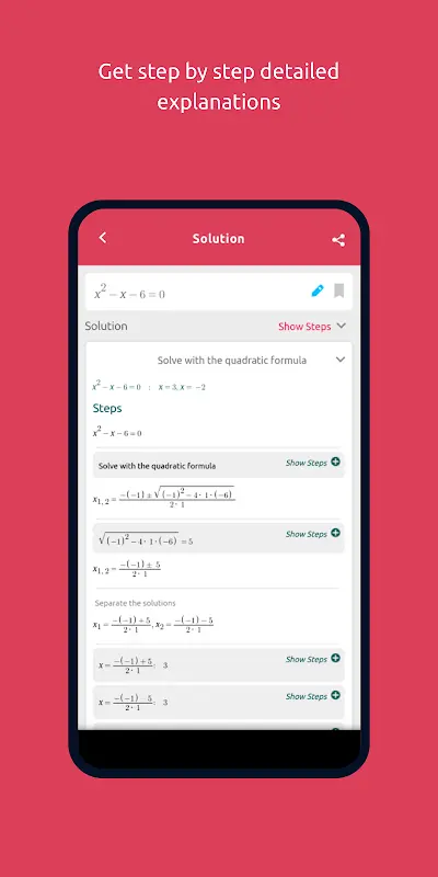 Symbolab: AI Math Solver app screenshot 3