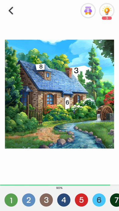 Tap Color Pro: Color By Number app screenshot 3