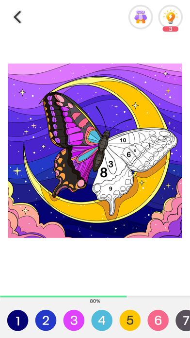 Tap Color Pro: Color By Number app screenshot 4