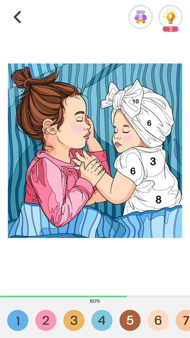 Tap Color Pro: Color By Number app screenshot 7