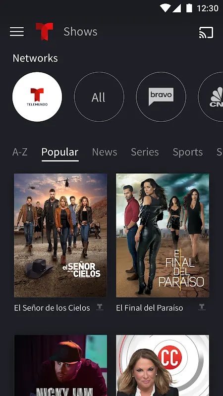 Telemundo app screenshot 2