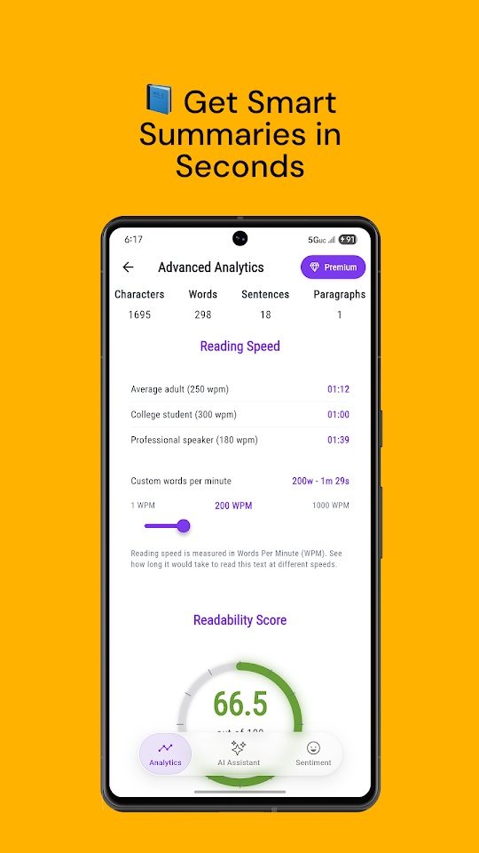 Text Analyzer AI app screenshot 4