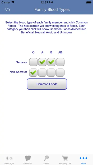 The Blood Type Diet® app screenshot 7