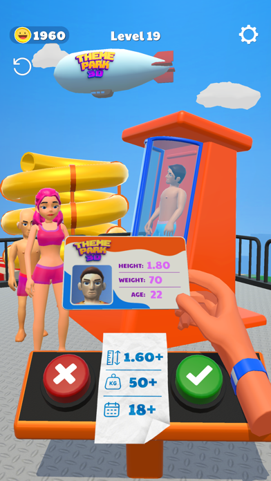 Theme Park Fun 3D! app screenshot 1